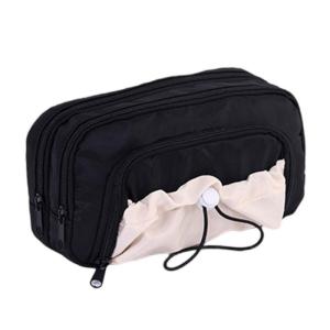 กระเป๋าเดินทางแฟชั่นแบบกระเป๋าดินสอหลายชั้นถุงผ้าเก็บของกระเป๋าใส่ดินสอเชือกผูกสำหรับวัยรุ่นและเด็ก