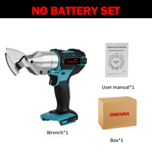 ONEVAN 588NM Electric Cordless Iron Scissors Metal Cutting Tools Wool Iron Shear Sheet Shears Carbon Steel Cutter，For Makita 18V Battery