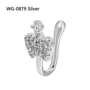 SECRETE AMBIENT LIGHT78SE0 Fashion Clip-on Nose Ring Fake Nose Cuff Non-Piercing Clip-On Nose Ring African Nose Cuff Nose Ring Cuffs