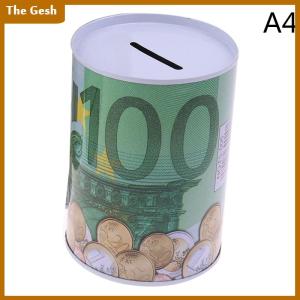 [The Gesh] กระปุกออมสินรูปทรงกระบอกที่ปลอดภัยสำหรับใส่เหรียญกระปุกออมสินยูโรดอลลาร์