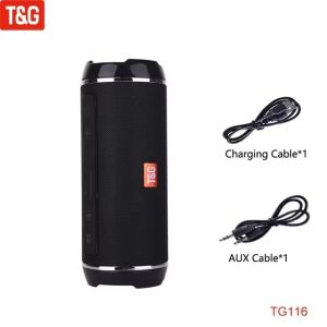 TG116 Dual Power Stereo Multimedia Speaker Outdoor Wireless Column Subwoofer Music Speakers Fm Radio/Tf/Aux