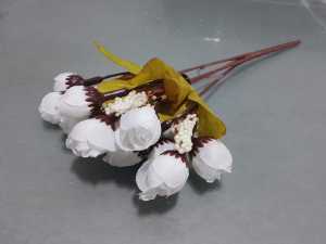 FMOL Bunga Mawar Buatan dengan Bahan Sutra untuk Hiasan Dekorasi Bunga Hias P3145