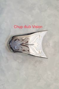 ỐP ĐUÔI SAU BIỂN SỐ DÙNG CHO ĐỜI XE VISION 2021 2022 2023 2024 CROM