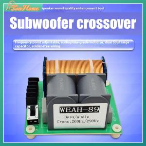 【Fast Delivery】WEAH-89 Audio Crossover Filter Adjustable Frequency Point Crossover Frequency Distributor Divider for Home Theater Car Speakers【Arrive 1-3 Days】