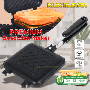 CETAKAN SANDWICH MAKER Panci double pan grill pan bakar roti steak NEW BREAD TOASTER Alat panggang anti lengket