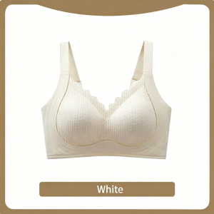 Gosafe M-3XL Plus Size Fixed Cup Womens Seamless Push-up Anti-sagging Wire-free Bra