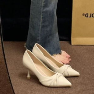 Free Shipping Niche Minimalist Pointed-Toe Stiletto Heels For Women New Style Suitable For Work And Commuting Shallow Pumps Elegant And Versatile WomenS Shoes