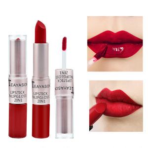 🔥🔥Roman Holiday 2 in 1 Matte Lipstick Matte Non-sticky Lip Waterproof Long Lasting Double Head Matte Lipstick Liquid Gift Set