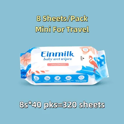 [Einmilk Baby Wet Wipes] Organic Moist Wipe Baby Wet Tissue Unscented 100% Chlorine Free Baby Wipes
