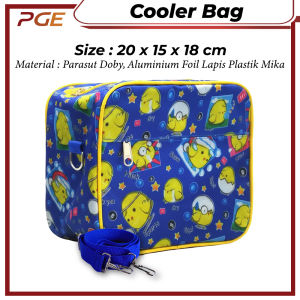 Cooler Bag Karakter Motif Tas Penyimpan ASI Lunch Bag Aluminium Foil