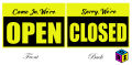 OPEN CLOSED SINTRABOARD WATERPROOF DOOR SIGNAGES. 