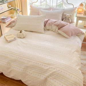 Dansunreve 1000TC Chăn lông vũ bìa đơn/Nữ Hoàng/Vua Quilt bìa hoa in hình phim hoạt hình Comforter bìa với dây kéo + Dây