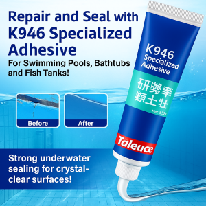 Underwater Bonding Waterproof Adhesive Heavy Duty Leakage Plugging Adhesive Sealant For Fish Tanks Quick Drying Glue Tile Repair Waterproof Sealant Transparent Traceless