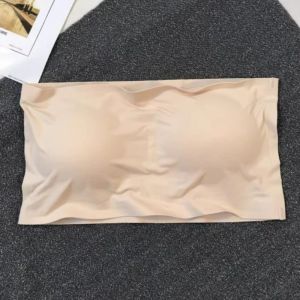3Pcs Strapless Bra for Women Breathable Tube Top Chest Pad Removable Bras Push Up Lingerie Wireless Bralette Yoga Fitness Bustier
