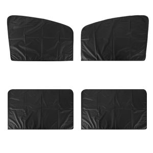 【In Stock】4pcs Magnetic Car Sun Shade UV Protection Car Curtain Car Window Sunshade Side Window Mesh Sun Visor Summer Protection Window Film