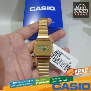 CASIO ORIGINAL - CASIO A700WEVG-9ADF - JAM PRIA DAN WANITA# STAINLESS - Gold - Jam dunia JD18ST # Jam Tangan Pria dan Wanita Jam Tangan Anti Air + CASIO A700WEVG-9ADF-9A A700WEVG 9ADF 9A A700WEVG-9ADF 9ADF A700WEVG9 A700WEVG-9 A700WEVG9ADF $ S003