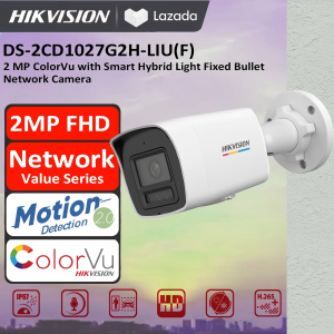 Hikvision 2MP 4MP ColorVu with Smart Hybrid Light Fixed Bullet Network Camera With audio IP camera