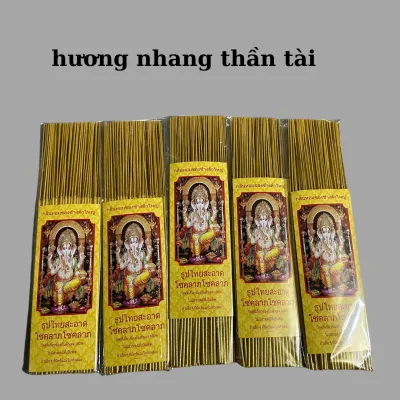 Hương Nhang Thần Tài Thái Lan - Thẻ 68 Nén ( 29cm ) (39cm) Chính Hãng Hương Sạch Ít Khói Cuộn Tàn Tài Lộc