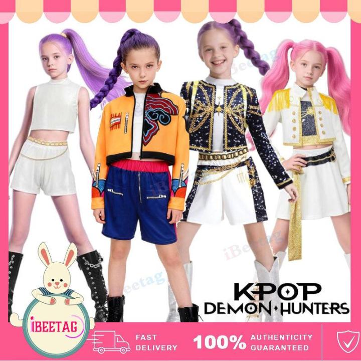 Trẻ Em Cô Gái K-Pop Thợ Săn Quỷ Rumi Zoey Cosplay Huntrix Trang Phục 3D ...