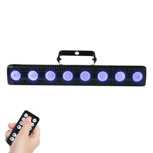 8LEDs 4IN1 DMX Wall Wash Lamp 45W RGBW Lights Bar Stage Lighting Effect DJ Party Lights Projection Light for Disco Theater