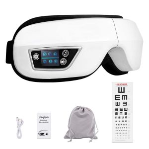 Salorie Electric Smart Eye Massager Bluetooth Music Eye Care Instrument Hot Compres Heating Vibration Massage Relieve Fatigue Sleep Mask