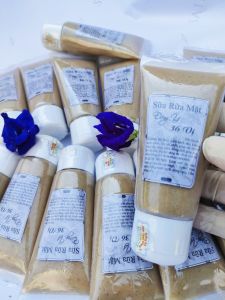 Tuýp Sữa rửa mặt Đông Y siêu sạch sâu mụn nám loại bỏ tế bào chết trắng da ngăn ngừa mụn đầu đen sạch nhờn lỗ chân lông kiểm soát nhờn100%