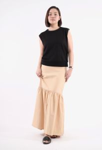 Vied By Mel Shirred Maxi Skirts