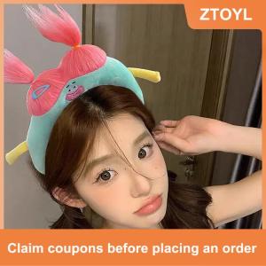 【ZTOYL】 2023 New 1PC Cartoon Funny Expression Ugly Cute Colorful Doll Sponge Hair Hoop Headband For Women Girls Hair Accessories