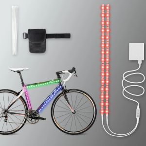 2026 Bicycle RGB Strip Lights Are Suitable for Night Riding Camping Riding and Outdoor Cycling. Night Riding Is Both Fun and Safe
