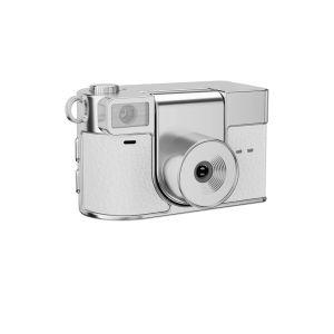 2K HDDigital Camera 180 ° Flip 1.47in Retro IPS Screen Built-in LED Travel Vlog Portrait Student Kids Gift