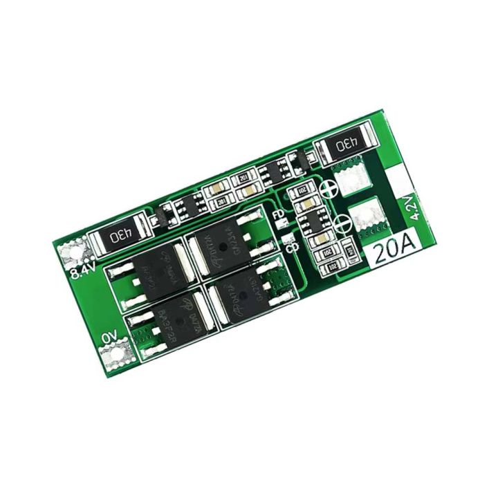 2S 20A 7.4V 8.4V 18650 Li-ion Lithium Protection Balance BMS Board