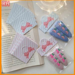🔥🔥🔥ranghe 100Pcs Foldable Packaging Paper Cards Bow Cards For Handmade Jewelry Retail Hang Tag Flowers Display Cardboard