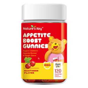 Natures Key Appetite Booster Gummies for Kids Support Appetite Regulates Stomach Hawthorn Flavor 120 Gummies