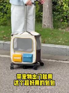 3 in 1 Portable Bag Luggage Trolley / Shoulder Bag Outdoor Backpack for Cat / Bag Travel Kucing