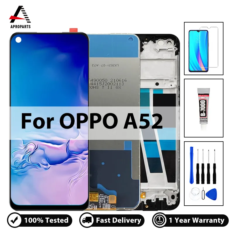 100% Tested For OPPO A52 CPH2061 LCD Display Touch Screen