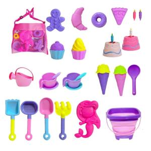 Beach Sand Toy Set Includes Collapsible Sand Bucket and Animal Molds Sand Toy Storage Bag for Kids Outdoor Fun