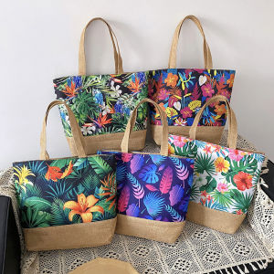 NamcheBarwa Women Handbag Floral Printed Beach Shopping Large Tote Bag Fashion Casua High Capacity Travel Ladies Shoulder Bag2026