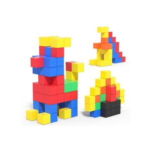 PLORAB Plastic Puzzle ic Cube Learning Sensory STEM Toy Building Blocks Cube Boys Girls Educational Building Toys ic Toddlers Preschool