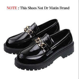 Dr.Martens Shoes Womens Martin Boots Thick Bottom Shoes Black Genuine Leather Shoes Fashion Boots For Women With Box