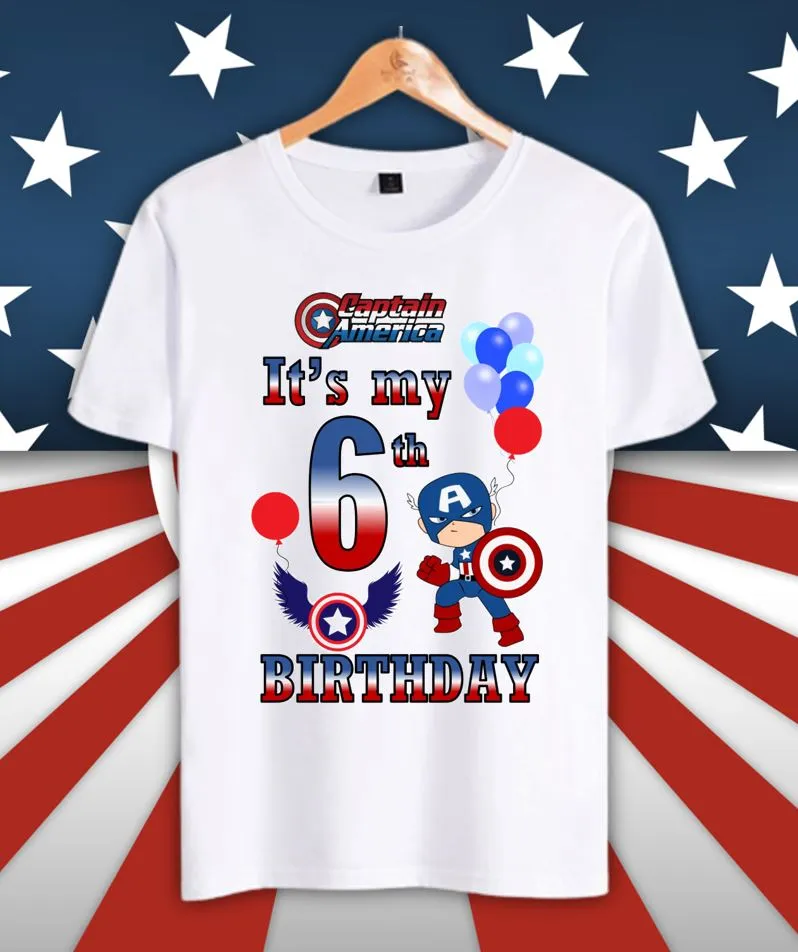 Captain america t shirt child best sale