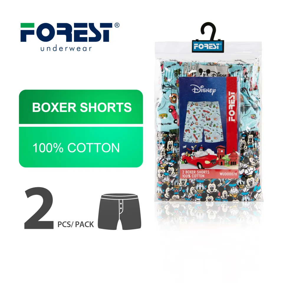 1 Pc) Forest Men Boxer 100% Cotton Men Underwear Boxer Lelaki Assorte –  Forest Clothing