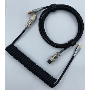 ZIFRIEND Loại C Bàn Phím Cơ Dây cáp xoắn bàn phím USB dây bàn phím cơ Aviator Máy tính để bàn Đầu dây nối hàng không