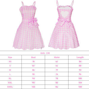 2023 Movie Barbie Pink Dress Margot Elise Robbie Same Sequin Jumpsuit Ken Cosplay Costume With Hat Men Woman Sand Party Beachwear