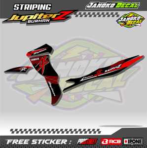 STRIPING VARIASI JUPITER Z BURHAN / STICKER LIST MOTOR JUPITER Z BURHAN DESAIN HAYABUSA