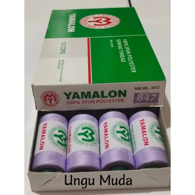 Isi 12 pcs - Benang Jahit Yamalon 40/2 500 yard / benang yamalon per 1 lusin