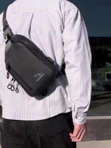 [ZUOLIDAISHU]USB  Anti-Theft Men Crossbody Sling Bag Zipper Male Shoulder Bag