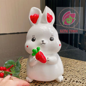 Tượng thạch cao trắng chậu hoa Hello Kitty dễ thương M94 (Không kèm màu) Bé Tô Màu Tô Tượng trò chơi trẻ em