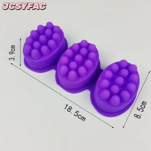 JCSYFAC 3D Silicone xà phòng khuôn massage hình dạng khuôn cho massage trị liệu xà phòng làm công cụ hình bầu dục Spa xà phòng khuôn thủ công phụ kiện