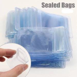 Sealing Gift Self Plastic Lock Clear Bags Transparent  Bags Pouch Jewelry blue parts storage bag