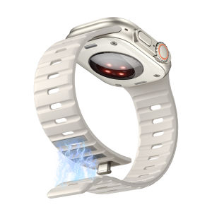 Dây đồng hồ Yizilin Dây đeo đồng hồ Silicon từ tính cho Apple Watch Ultra 3 2 1 Series 11 10 9 8 7 6 5 4 3 Vòng đeo đồng hồ thể thao